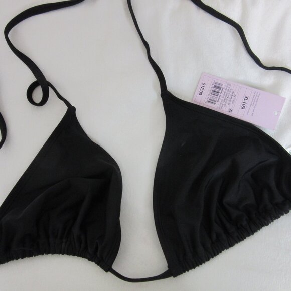 Shade & Shore wild fable 2 Piece Bikini Black and Hot Pink Size XL 16 NWT - Picture 5 of 6